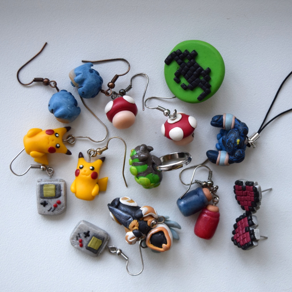 My Polymer Clay Miniatures, Part I: Video Games